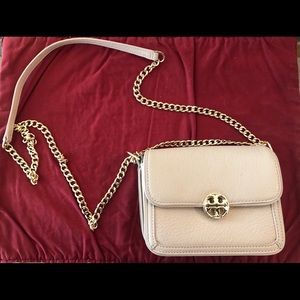 Tory Burch pink and gold clutch - great condition
